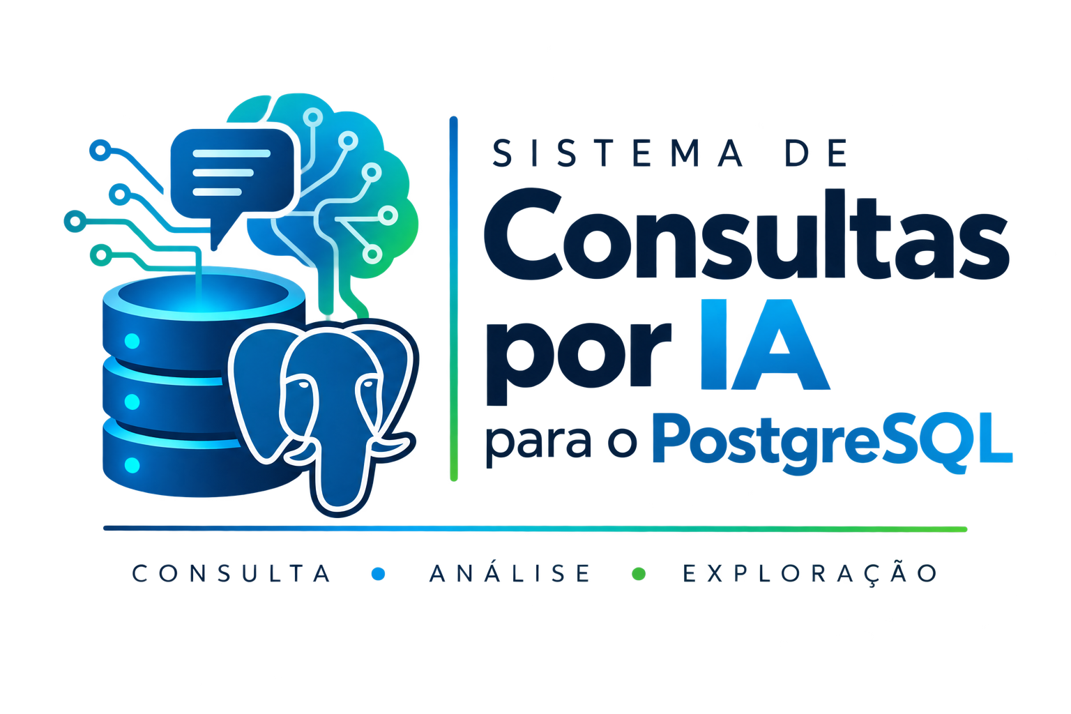 Logo do Sistema de Consultas por IA para o PostgreSQL
